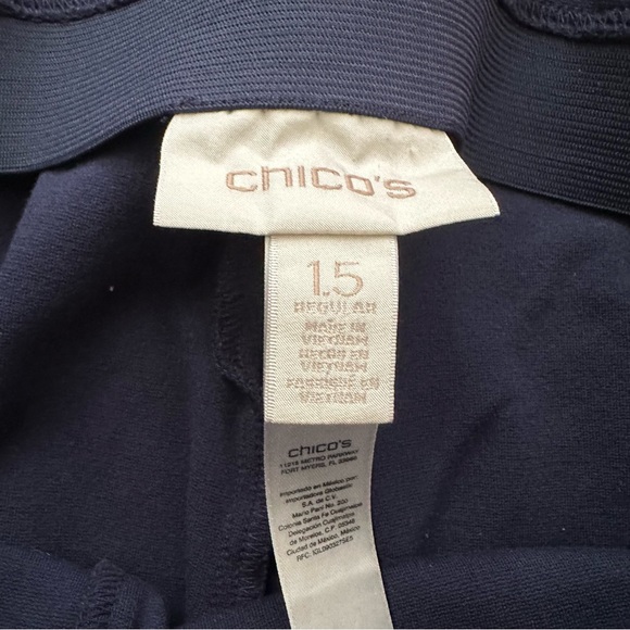 Chico’s navy dress pants size 1.5 - Picture 7 of 9